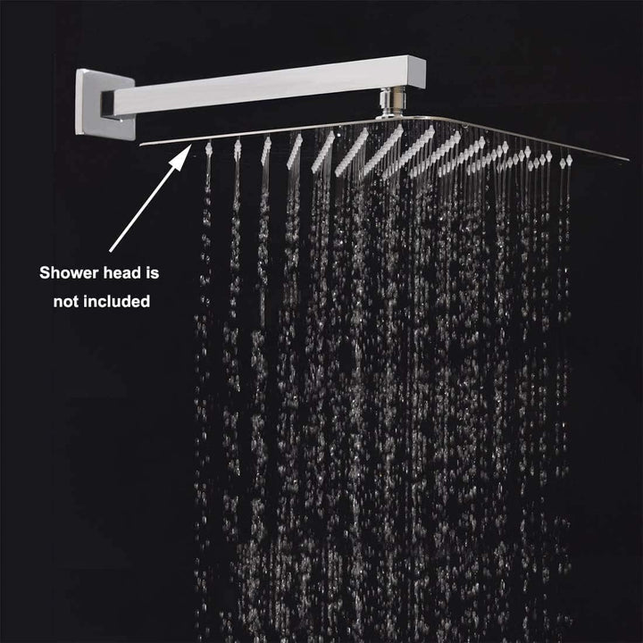 13.8 inch Duscharm mit Flansch quadratische an der Wand befestigte örtlich festgelegte Regen Duschko