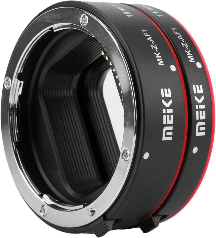 Meike MK-Z-AF1 Metall Autofokus Makro Verlängerungsrohr Set (11mm+18mm) Kompatibel mit Nikon Z5 Z6 Z