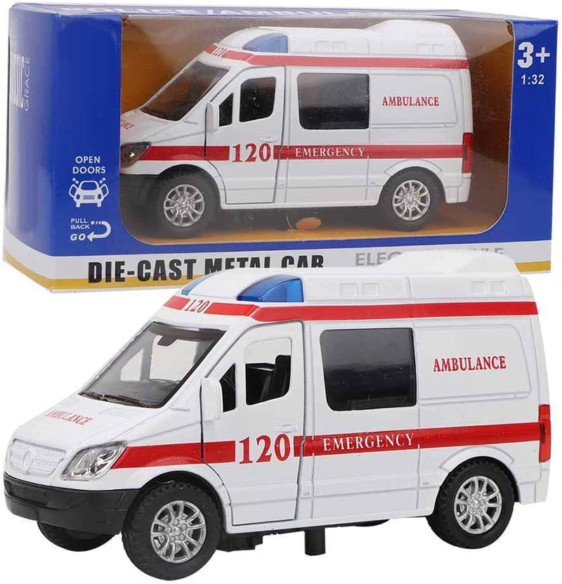 Cikonielf Krankenwagen Spielzeug Mini Simulation Krankenwagen Ambulance Krankenwagen Rettungswagen S