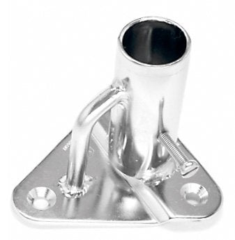 Yacht Steel Relingfuss - 5° 25mm, 86x85mm