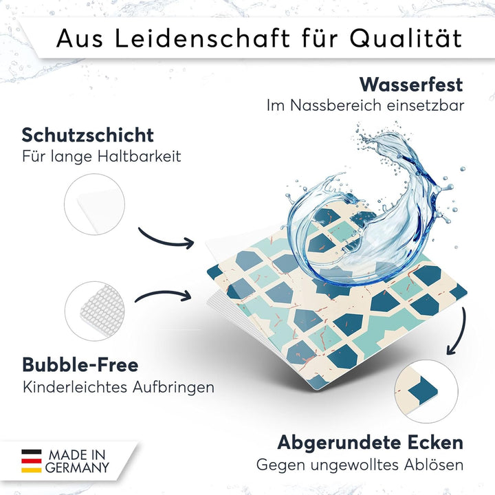 CREATISTO Mosaik Klebefliesen Stickerfliesen Fliesenfolie - Stylische Sticker Aufkleber für Fliesen