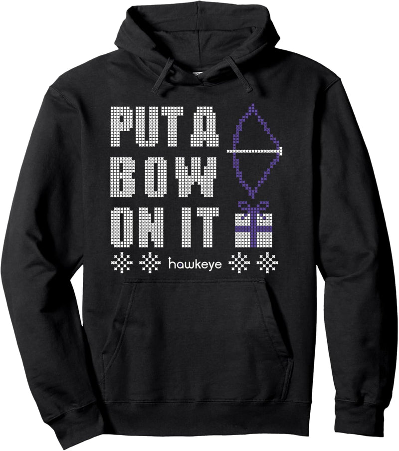 Marvel Hawkeye Put A Bow On It Holiday Pullover Hoodie