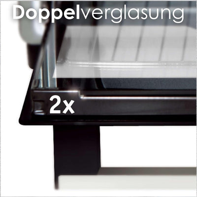 Mini Backofen 20 Liter | Pizza-Ofen | Minibackofen | 3in1 Backofen mit Umluft | herausnehmbares Krüm