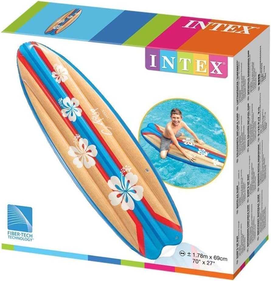 Intex 58152 aufblasbar Surf Matte, Mehrfarbig, 178 x 69 cm Single, Single