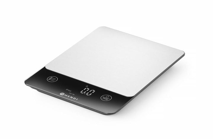 HENDI Digitale Küchenwaage, für max 10 kg, Präzision auf bis zu 1g, mit LED-Display, Touch-Bedienung