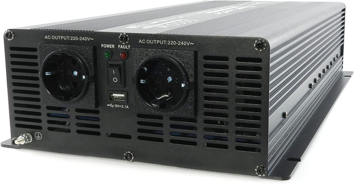 SOLARTRONICS Spannungswandler NM5000 12V 5000 Watt SCHWARZ - 10000 Watt Spitzenleistung - Wechselric
