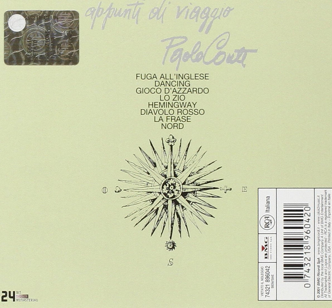 Appunti Di Viaggio, Audio-CD