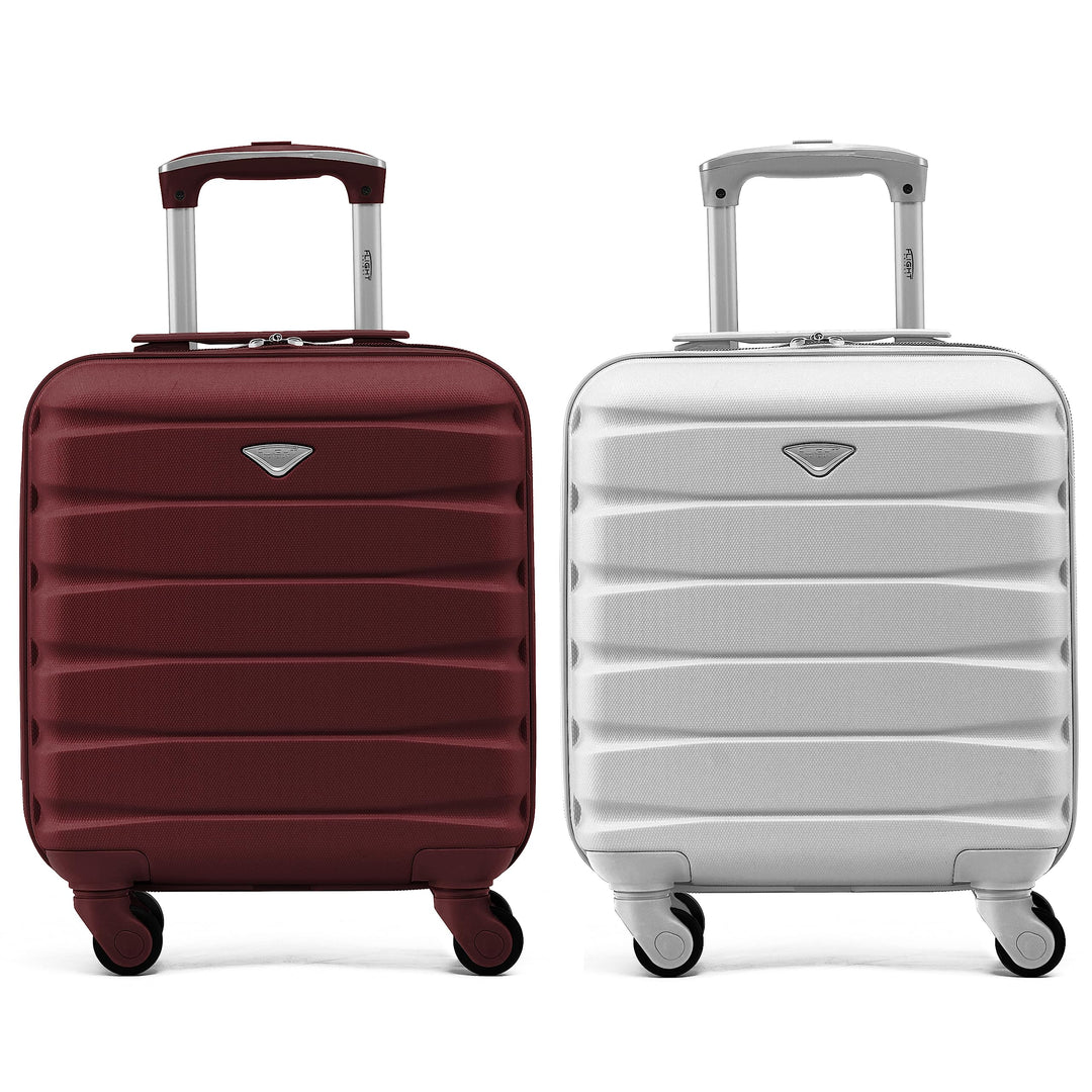 Flight Knight Leichtes, starres ABS-Handgepack mit 4 Radern, zugelassen fur uber 100 Fluggesellschaf