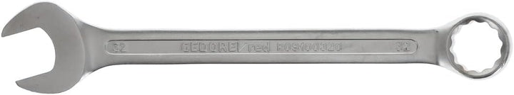GEDORE red Ring-Maulschlüssel, SW 32 mm, Matt-satinierte Oberfläche, Chrom-Vanadium-Stahl, Silber, 3