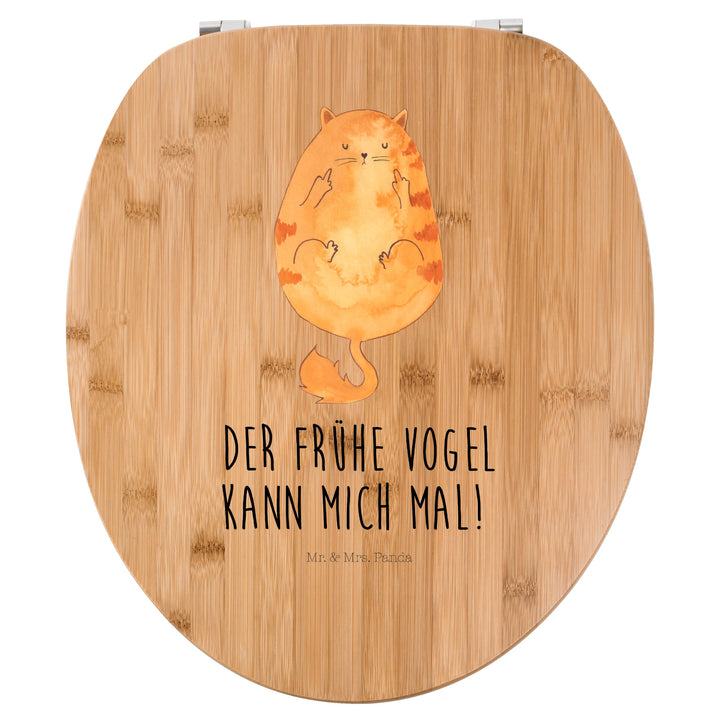 Mr. & Mrs. Panda Motiv WC Sitz Katze Frühaufsteher - Geschenk, Kaffee, Katzenprodukte, Katzen, Klode