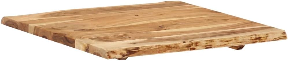 vidaXL Massivholz Tischplatte Baumkante Massivholzplatte Akazie 58x(50-60) x2,5cm 58 x 60 x 2.5 cm,