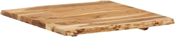 vidaXL Massivholz Tischplatte Baumkante Massivholzplatte Akazie 58x(50-60) x2,5cm 58 x 60 x 2.5 cm,