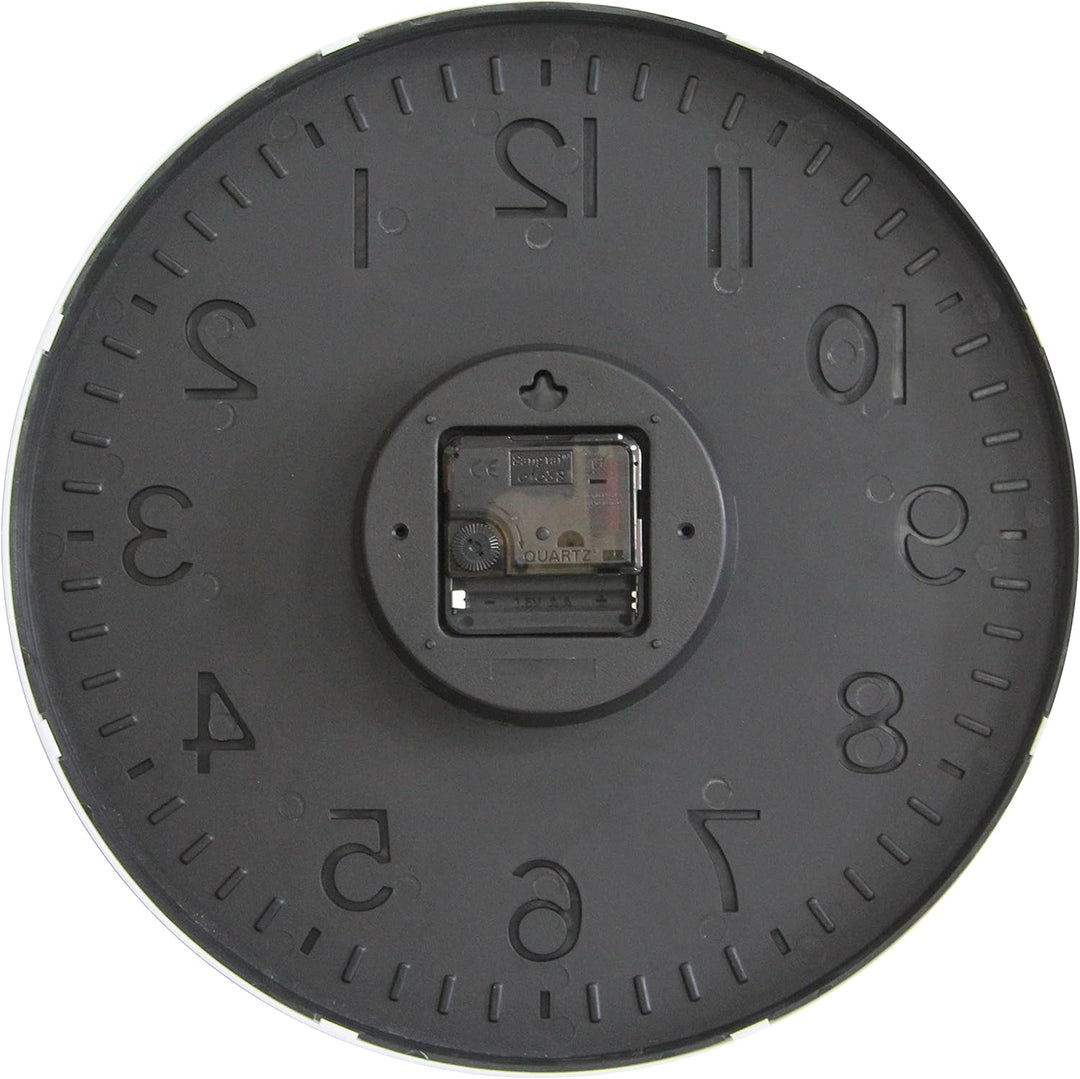 HZDHCLH Funkuhr 30 cm Grosses Ziffernblatt Wanduhr Geräuschlos,Geeignet für Schule, Zuhause, Wanddek