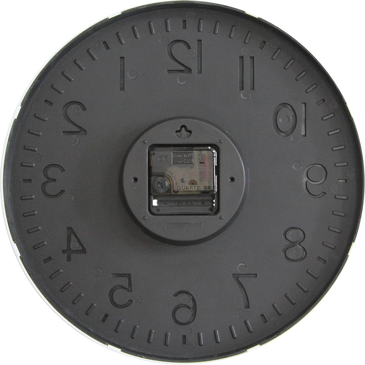 HZDHCLH 30cm Lautlos Wanduhr Schleichende Sekunde mit Arabisch Ziffer ohne Ticken für Dekoration Woh