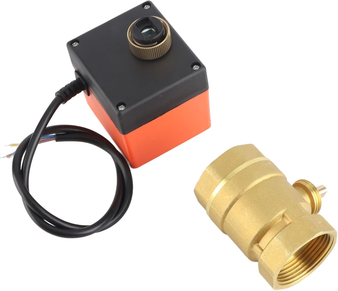 Motorisiertes Kugelventil,DN32 G1-1/4 Zoll DC 12 V 2 Way 3 Draht Messing Motorisierte Kugelhahn Elek