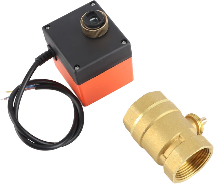 Motorisiertes Kugelventil,DN32 G1-1/4 Zoll DC 12 V 2 Way 3 Draht Messing Motorisierte Kugelhahn Elek