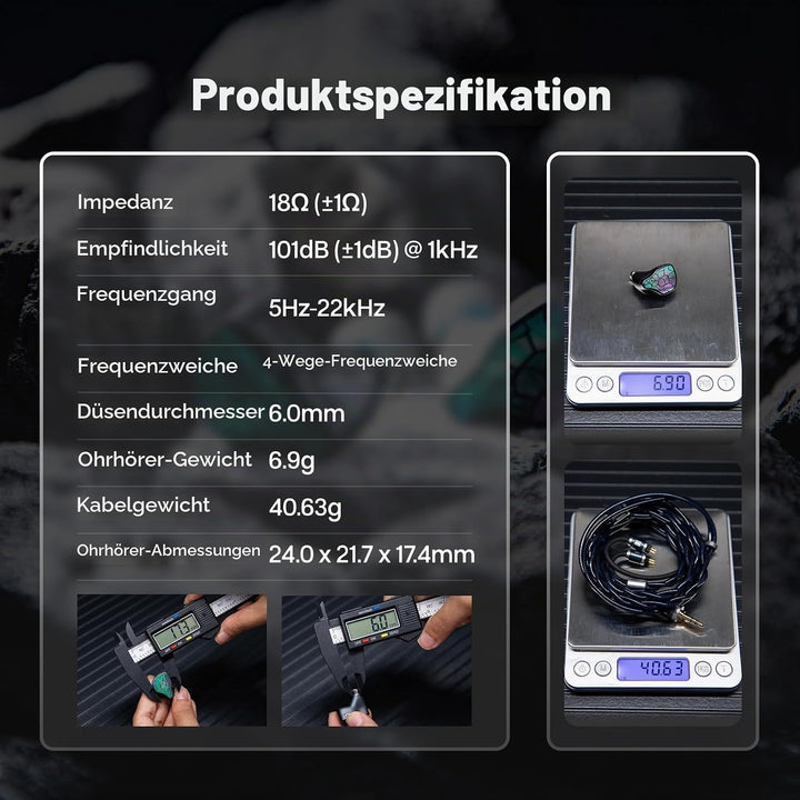 LINSOUL THIEAUDIO Hype 4 MKII 2DD+4BA In-Ear-Monitor,HiFi-Kabelgebundene IEM,Mitreissender &amp; Studio