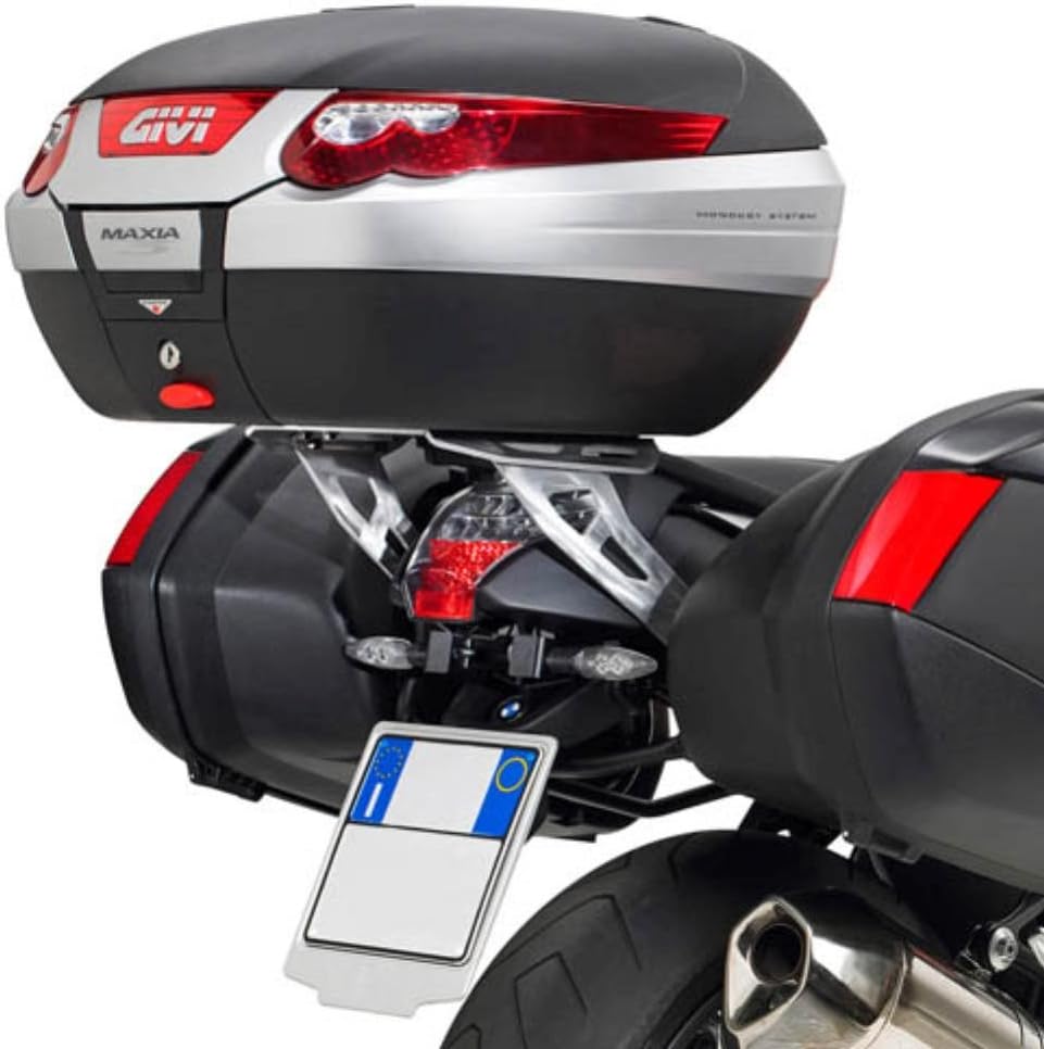 Topcase Träger Aluminium Monokey Koffer mit Alu Platte oder Max. Zuladung 6 kg passend für BMW K 120