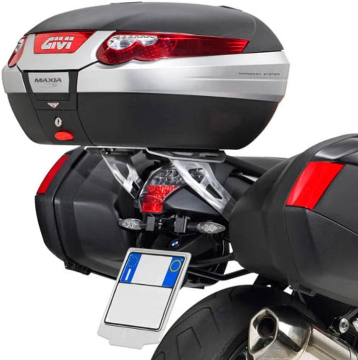 Topcase Träger Aluminium Monokey Koffer mit Alu Platte oder Max. Zuladung 6 kg passend für BMW K 120