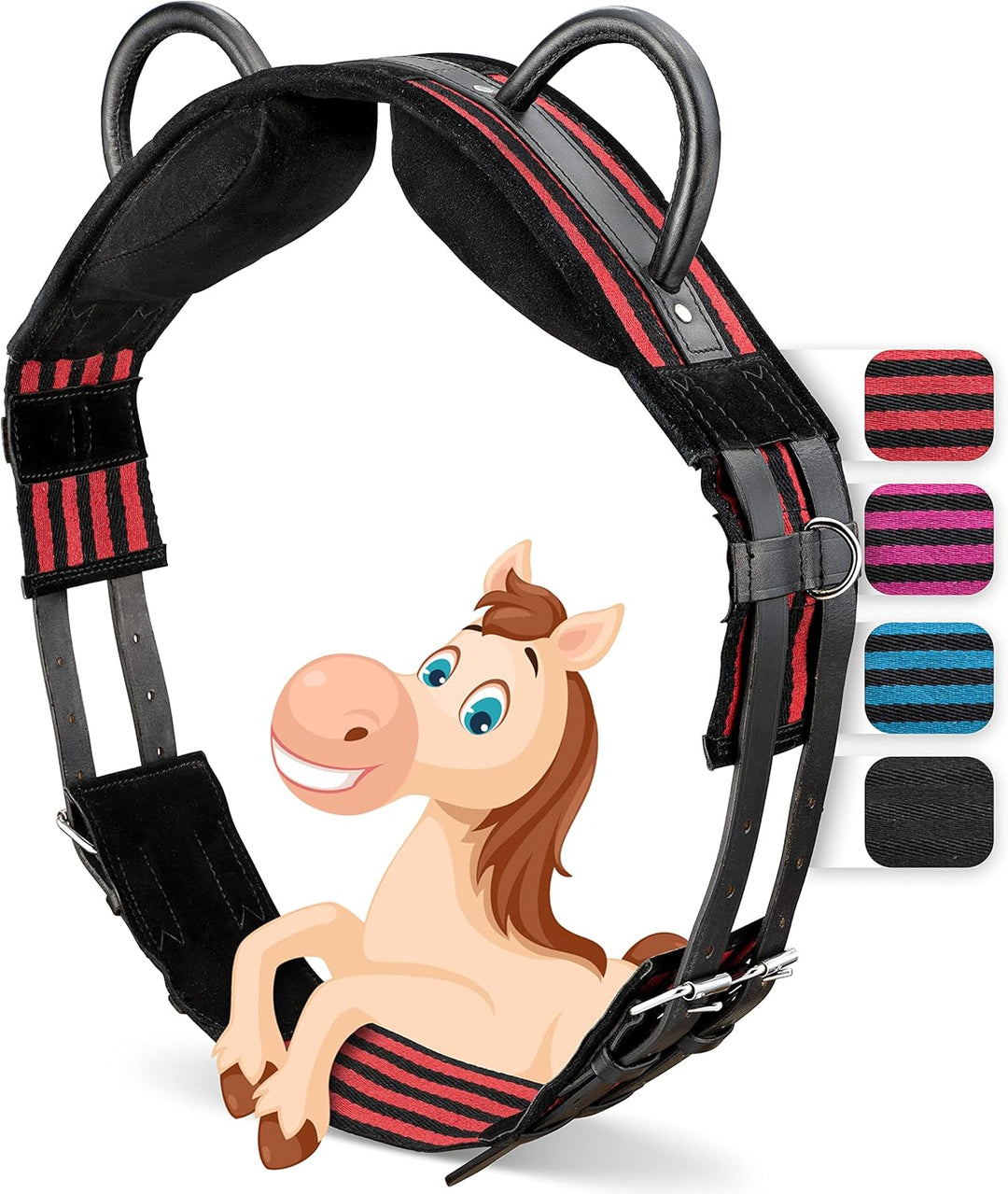 Esposita Reitgurt mit 2 Griffen aus Leder zum Festhalten für Kinder und Reitanfänger - auch geeignet