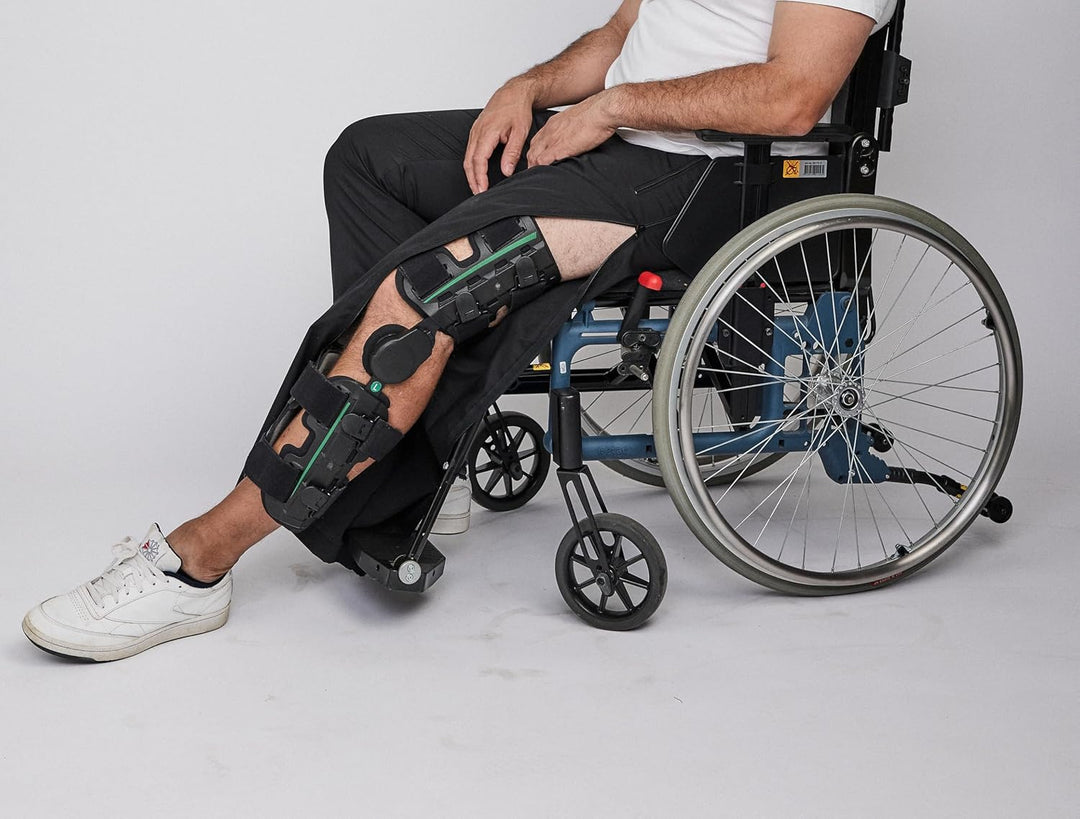 Dobsom Reha Hose Damen und Herren I Jogginghose seitlich zu öffnen I Sporthose Trainingshose mit dur
