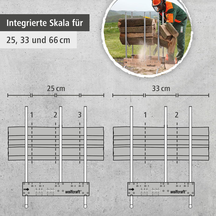 wolfcraft Sägebock 5121000 - zusammenklappbar / Robuster & stabiler Holzbock zum schnellen Zuschneid