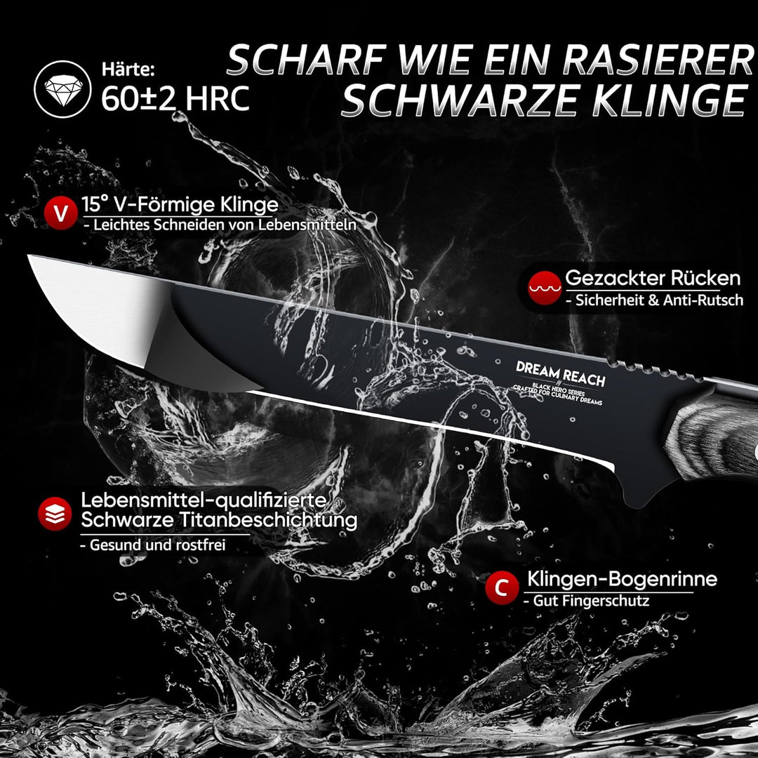 Dream Reach Ausbeinmesser filetiermesser Scharfe- Profi filetiermesser fleisch Full Tang Küchenmesse