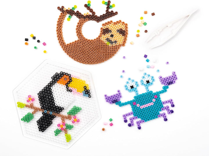 folia 73219 - Bügelperlen im Eimer, 30.000 Stück sortiert in 22 verschiedenen Farben, Durchmesser ca