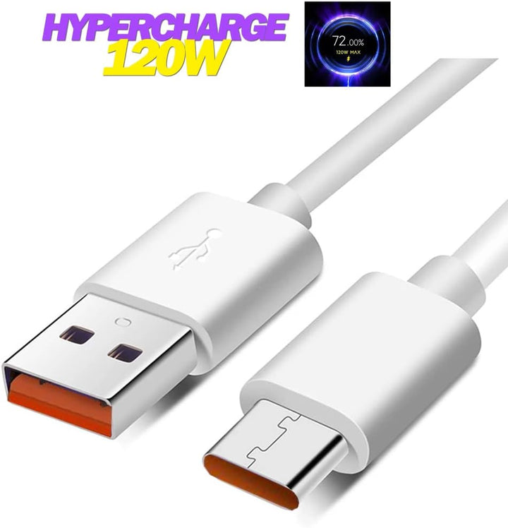 120W TURBOCHARGE Ladegerät USB C Ladekabel Schnellladegerät HyperCharge Netzteil Adapter für Xiaomi