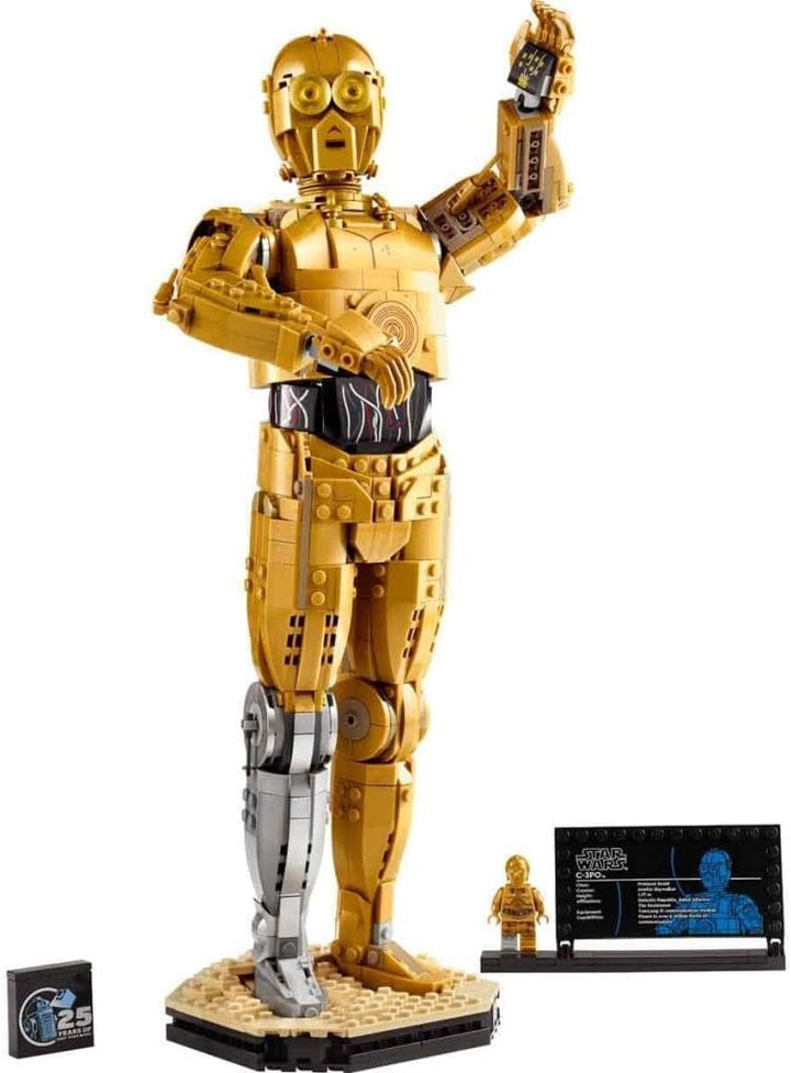 LEGO Star Wars C-3PO B, baubarer Droide, Modell zum Sammeln, Bauen und Ausstellen, nostalgische Gesc