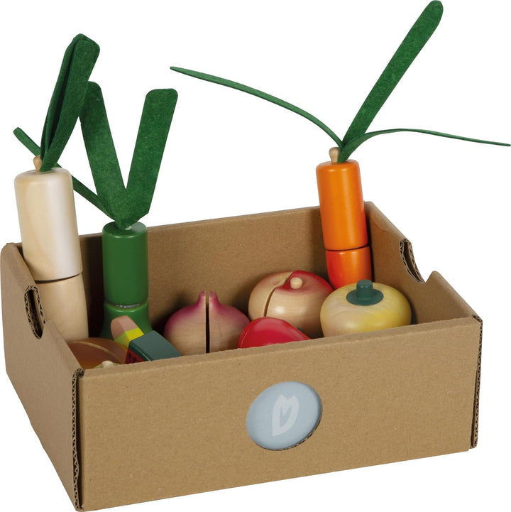 small Foot Schneide-Set Obst und Gemüse Fresh, Lebensmittel für Kinderküche, Rollenspielzeug ab 2 Ja