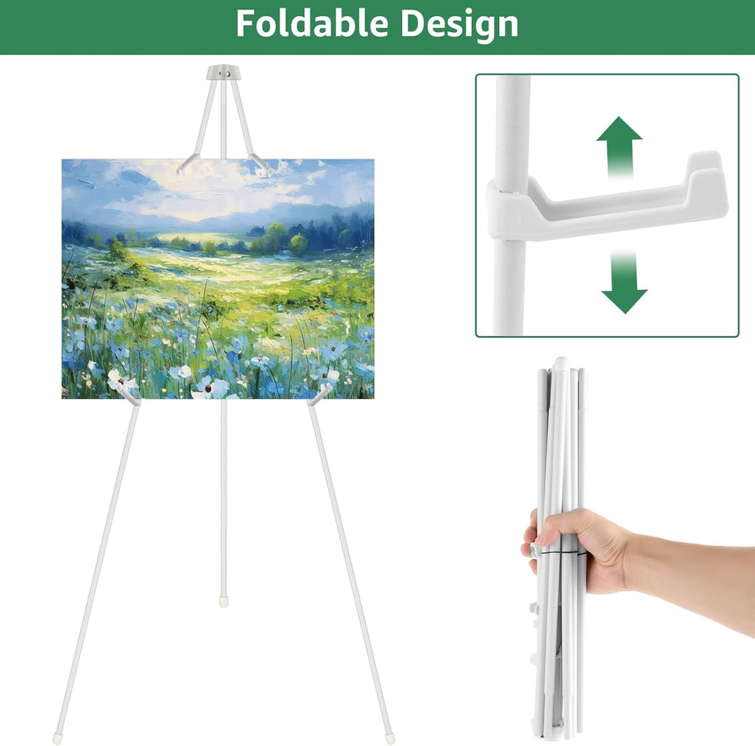 VIDETOL 2 Stück Staffelei Ständer, 160 cm Faltbare Staffelei, Portable Künstler Staffelei Stand, Sta