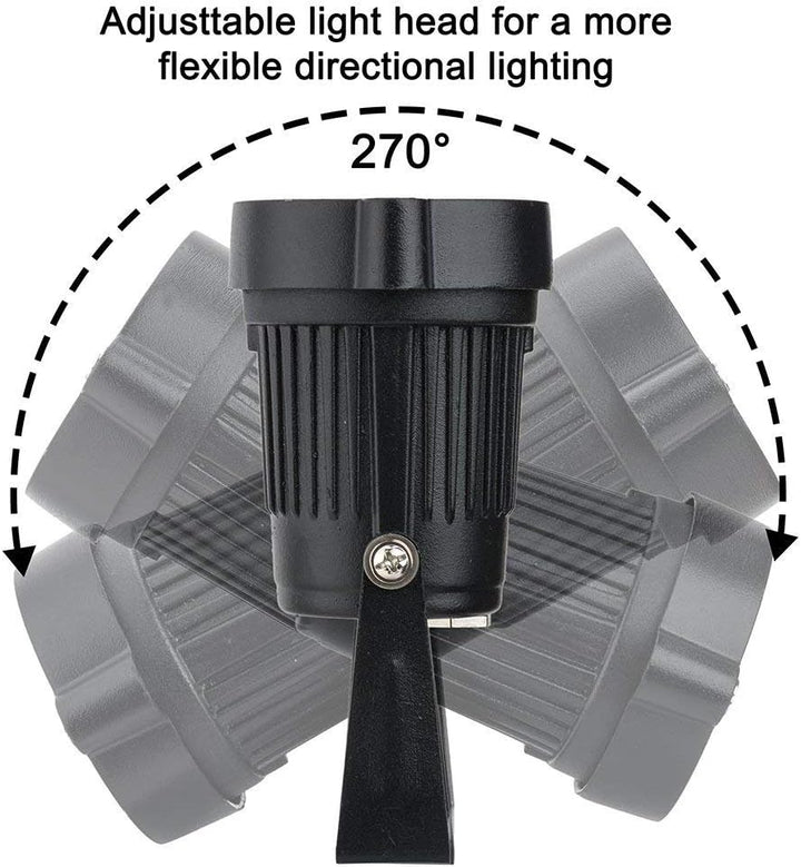 4 PCS 5W COB LED Gartenleuchte mit Erdspiess Gartenstrahler IP65 wasserdicht 85-265V/AC für Garten,
