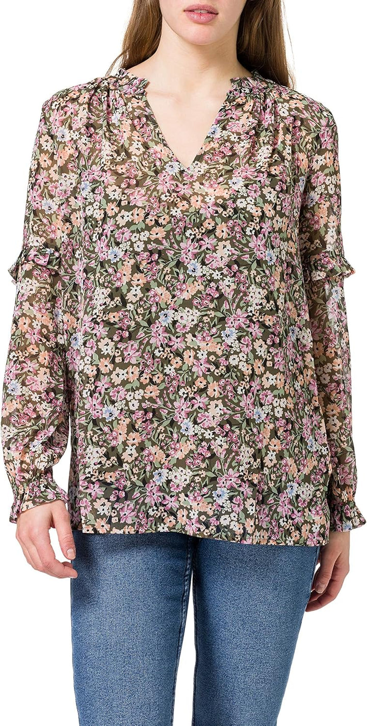 ESPRIT Damen Bluse XS 353/Khaki Green 4, XS 353/Khaki Green 4
