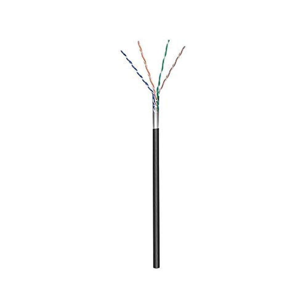 Goobay 57295 CAT 5e Outdoor Netzwerkkabel, F/UTP, Schwarz