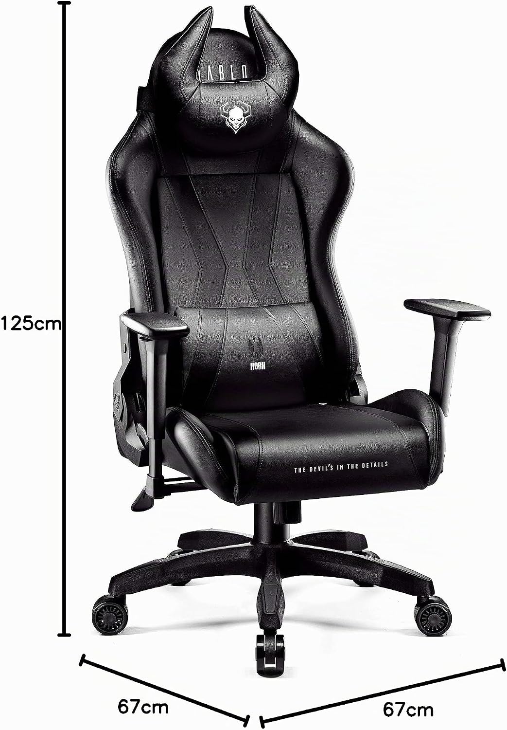 Diablo Gaming Stuhl X-Horn 2.0 Bürostuhl Gamer Chair Schreibtischstuhl 3D Armlehnen Ergonomisches De