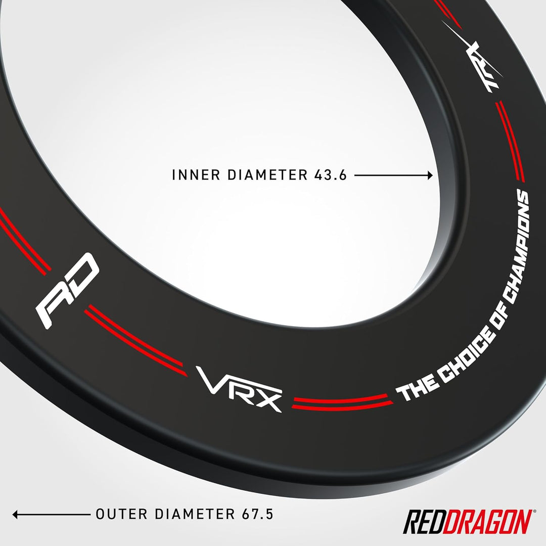 RED DRAGON Dartboard Surround Schwarz, Schwarz