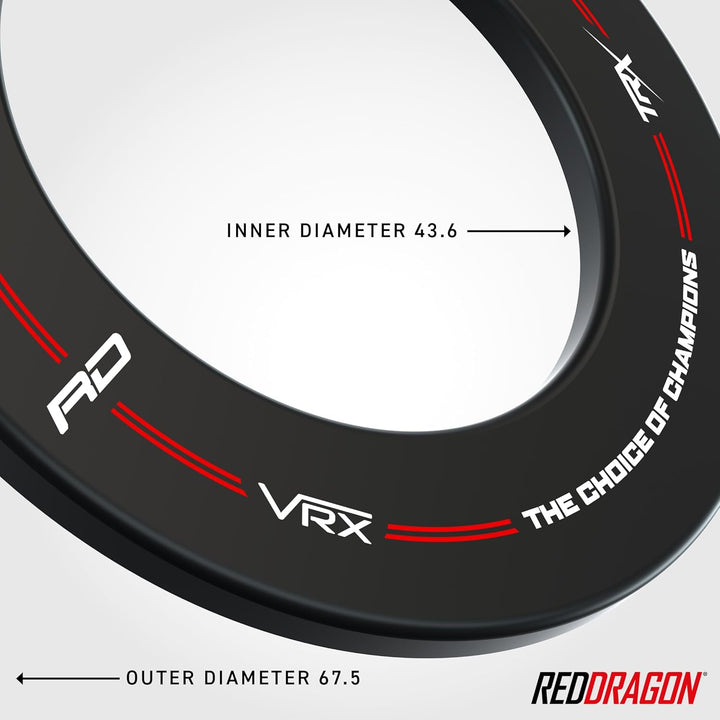 RED DRAGON Dartboard Surround Schwarz, Schwarz