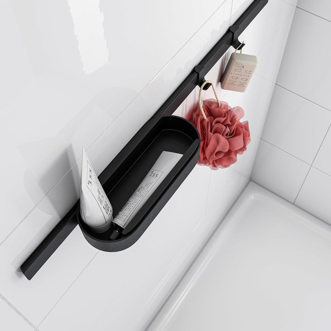 hansgrohe WallStoris - Duschset, Zubehör Set für die Dusche ohne bohren, Badezimmer Set 4-teilig, Wa