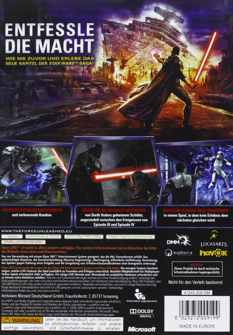 Star Wars: The Force Unleashed Xbox 360 Classic, Xbox 360 Classic