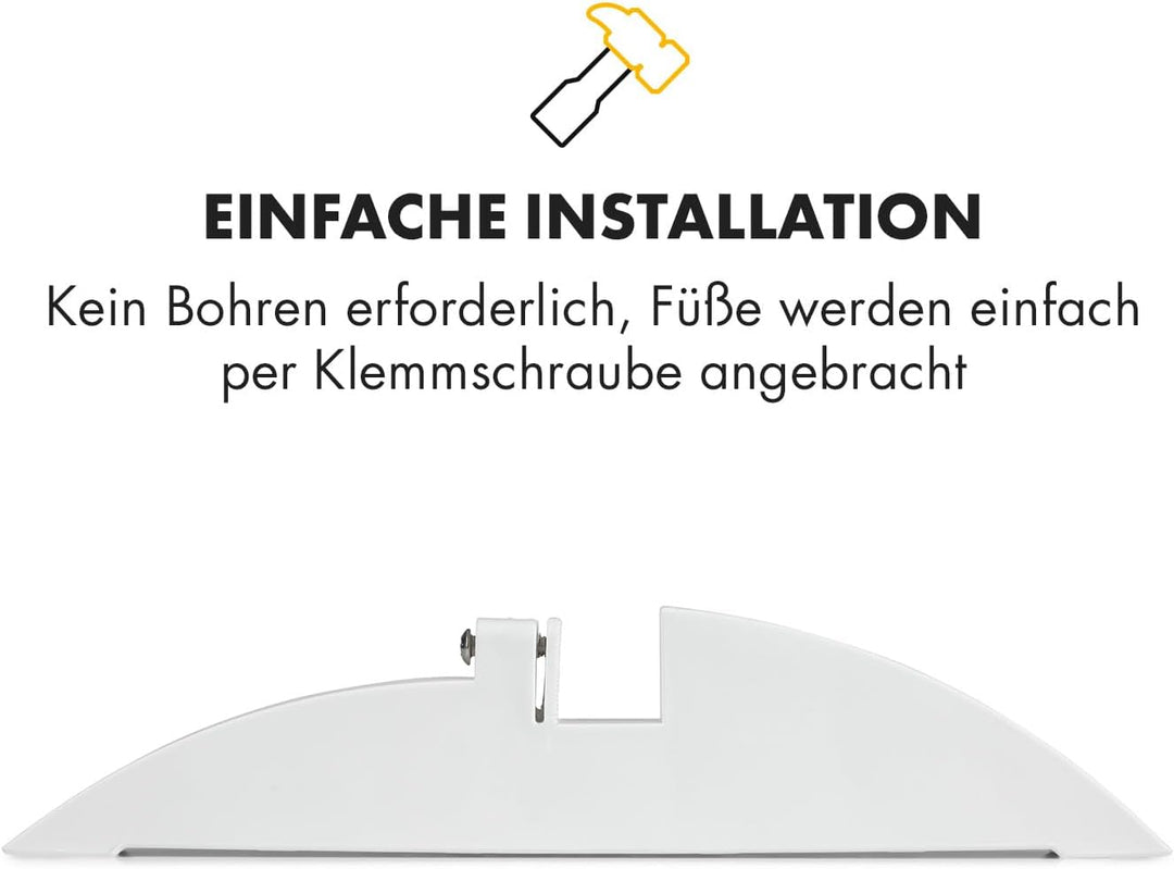 Klarstein Wonderwall Standfüsse für Wonderwall Infrarot-Heizung - Kunststoff, 2 Stück, Zubehör,