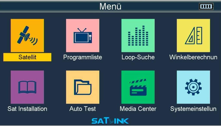 Satelliten Messgerät I Sat Finder für DVB-S/S2 & Unicable I Digitales Messgerät mit 3,5" TFT LCD Dis