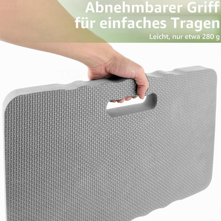 APACALI 3 Stück Kniekissen Garten Grau, 43x28x4CM Dicken Garten Kniekissen, Wasserabweisender Kniepo