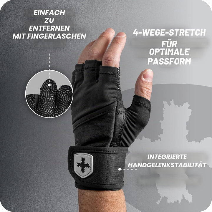 Harbinger Pro Wristwrap Handschuhe L Schwarz, L Schwarz