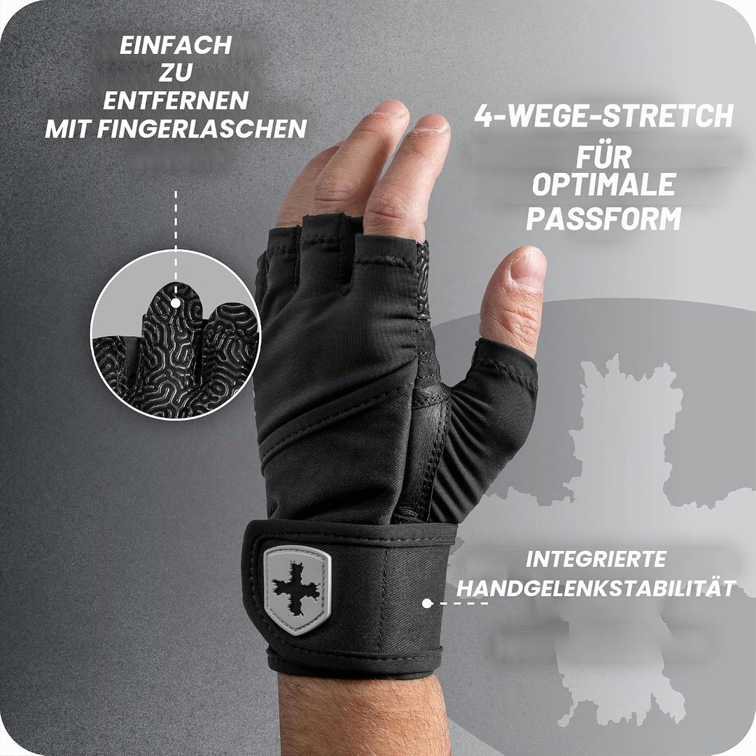Harbinger Pro Wristwrap Handschuhe XL Schwarz, XL Schwarz