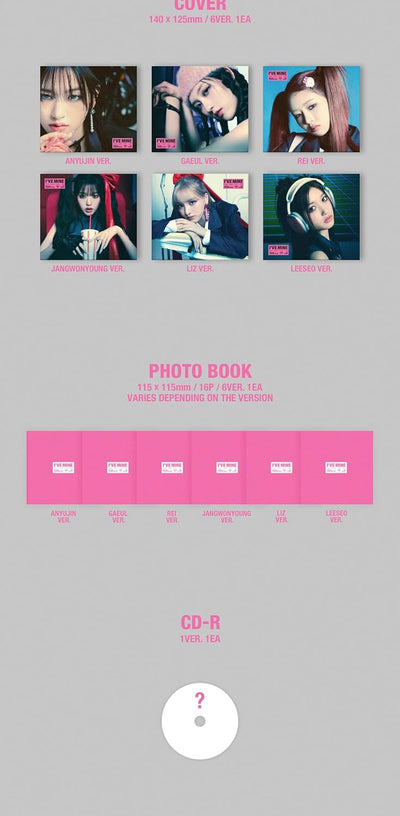 IVE I'VE MINE 1st EP Album Contents+Photocard+Tracking Sealed (Digipack Random Version)