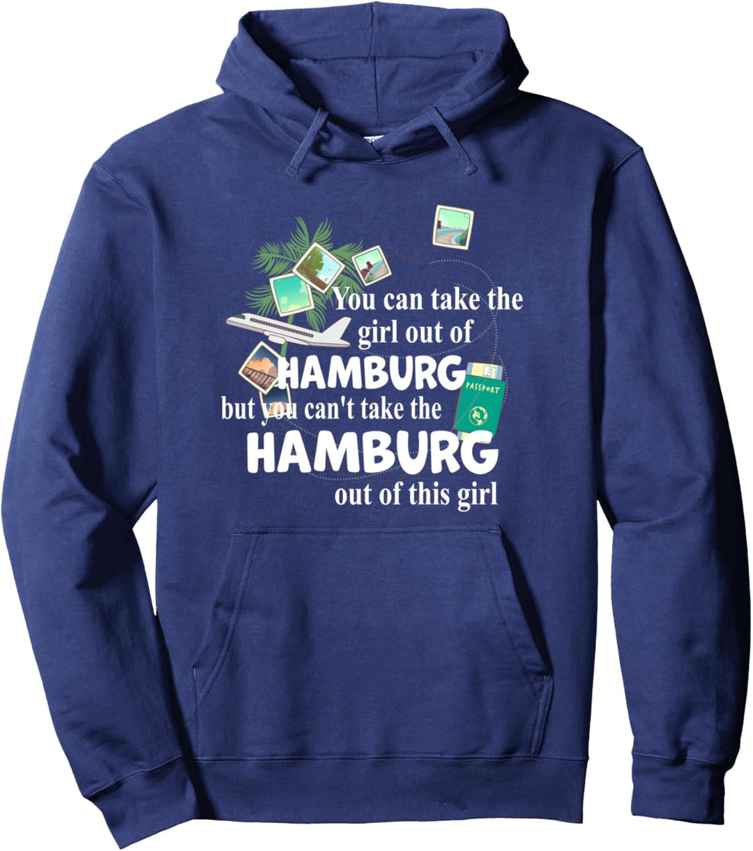 Mädchen aus Hamburg - Patriotisches stolzes Mädchen aus Hamburg Pullover Hoodie