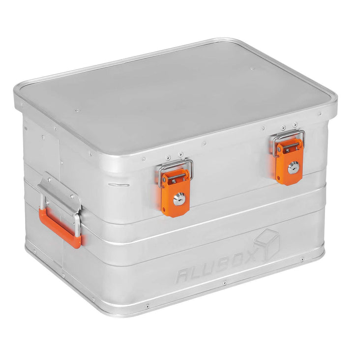 Alubox B29 - Aluminium Transportbox 29 Liter Alukiste mit Gummidichtung - Inhalt vor Staub und Sprit