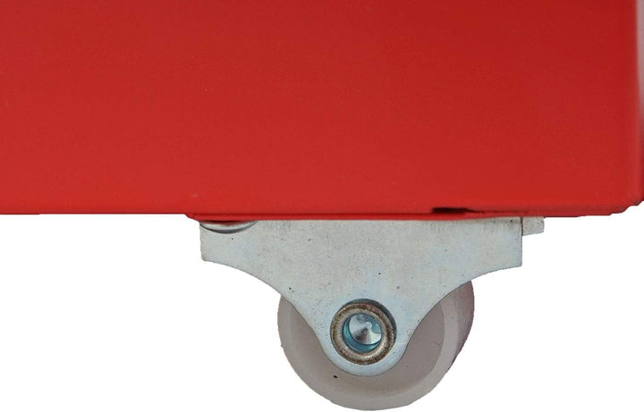 PROREGAL Rollcontainer Housten HxBxT 110x28x41cm 8 Schubladen Rot Schubladenschrank Stahlschrank 8 S