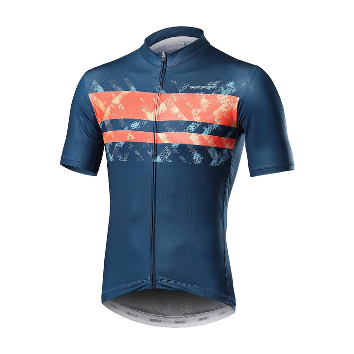 BERGRISAR Kurzarm Fahrradtrikot Herren Radtrikot mit Reissverschluss Taschen Trikots für MTB Mountai